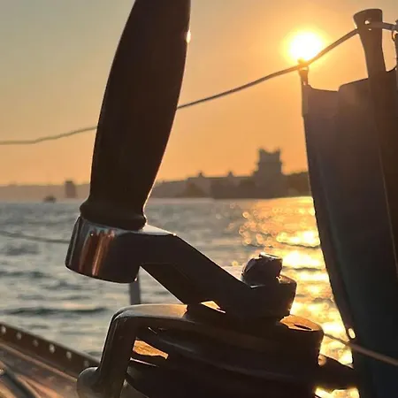بوتيل Vintage Sailboat In The Center Of *